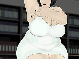 bbw gropes fat tits legs armpits in office dress