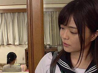 ⭐️japanese wife sneaks panty stain and huge tits tease beside her man part 1⭐️