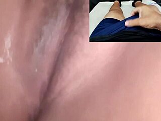 Ex watches nerdy teen masturbate her juicy pussy on sheer red making me cum hard