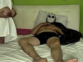 Stepmom's Big Tits Bounce in Taboo Banana Play with Stepsons Cock