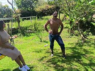 la patrona fucks naked pool worker with her huge curves