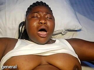 Ebony BBW Squirts Hard on Massive Black Cock Domination