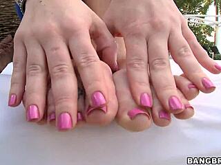Jayden Jaymes' Seductive Footjob Tempts Your Desires?