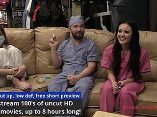 blaire celeste spreads shaved pussy in latex gloves backstage