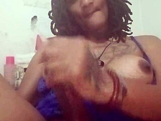Crossdressing transsexual sneaks into sleepover bed