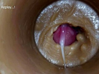 extreme pov closeup creampie injection into oiled gaping pussy