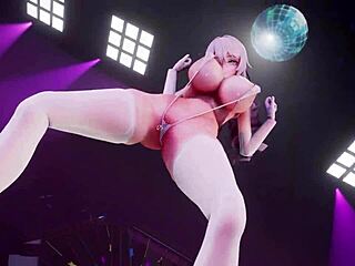 bitch knight shakes big tits in mmd sexy dance