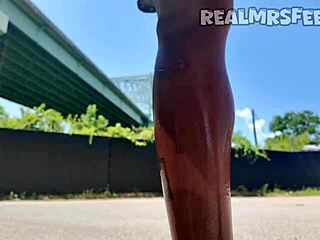 real memphis ebony slurps big black cock sloppy outdoors 😍🍆