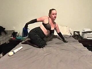 chubby mature redhead wife gives best amateur blowjob in lingerie