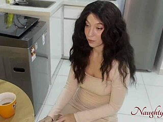 pregnant milf asks stepfather-in-law for creampie breeding in doggystyle pov