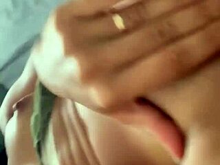 Apolonia fingers her tight wet pussy hard while moaning in sexy lingerie