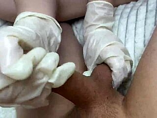 step sis jerks my cock in oily latex gloves pov close up! 😈💦 super kinky handjob vibes