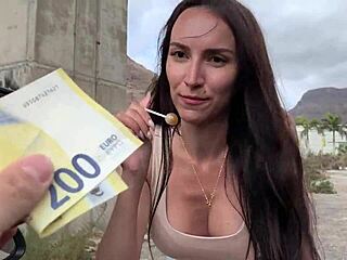 Fucked this public slut hard in my convertible car