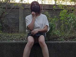 ting xuan shemale pees outdoors in public ladyboy compilation
