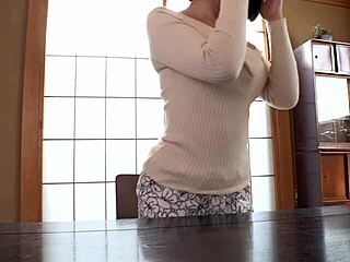 whoa beautiful busty japanese milf's huge natural tits look amazing up close