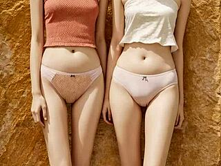 hey cute lesbians strip lingerie panties for barefoot foot play
