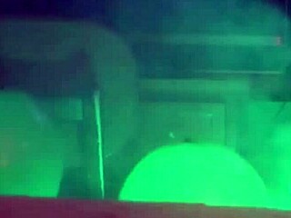 Blonde Milf Cougar Squirts on Alien Inflatable Fetish Toy