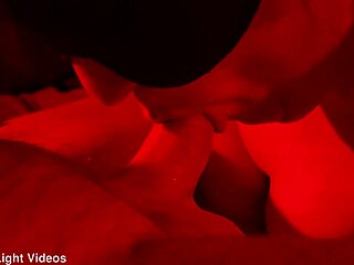 blindfolded wife close-up blowjob pov quickie red light special