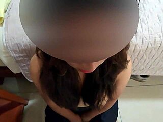 laura the shy student never sucked cock before... creampie ending!