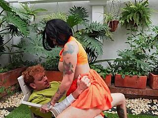 bilma the horny nympho nympho swallows every drop of cum la rola