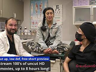nurse jasmine rose gives pre-employment physical with feet heels tickle fetish