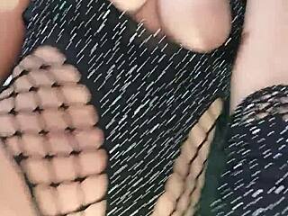 curvy latina allisonvega strips lingerie for halloween solo masturbation fun