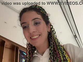 crazy teen flashes mall then public toilet blowjob cumwalk facial
