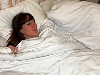 French MILF Brunette Gets Monster Cock Pounded by Roommate Right After Wake-Up She Takes It Hard in Every Position