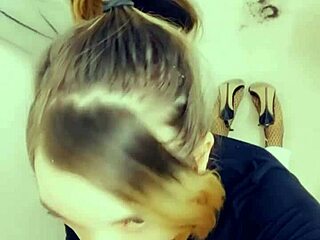 sexy shemale slut craves cock on knees