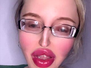 russian accent girl tells fetish story part 3 glasses huge