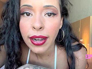 petite latina brunette in lingerie flashes small tits ass for fans