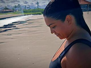 fetiche suor lambendo suvaco e buceta salgada na praia do gym