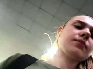 risky gym toilet fuck with bbw teen 💦 big ass bouncing on cock outdoors 😈