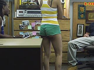 whoa black dude lets pawn guy pound his hot gf on hidden cam 😏📹🍆 pov reality spying tattooed babe gets hardcore fucked!
