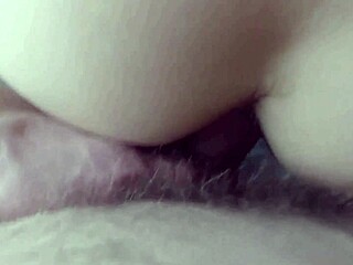 stranger fucks redhead's hairy pussy then painful first anal creampie for new year?