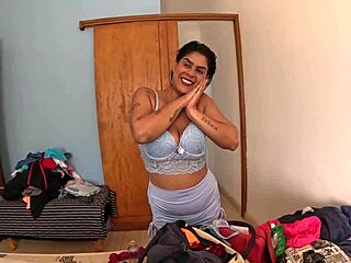 what happens backstage with juicy big-titted mirella sanchez in lingerie?