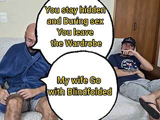 Blindfolded Wife Fucked by Friend in Cuckold Prank
