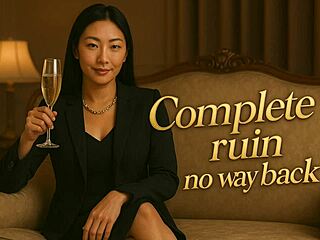 Asian findom goddess ruins you completely - beg for mercy?!