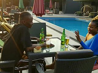 hey ebony goddess meets naija pornstar in exclusive bar for steamy kisses orgasms and tits fun 😍🔥💦 maximum sexy pov action!!