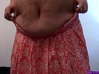 Naughty BBW Housewife Strips Naked Teasing Hubby!