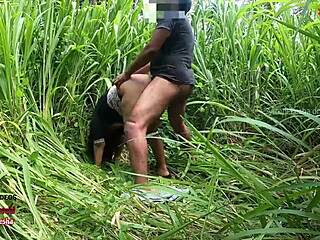 indian aunty gettin fucked risky public by neighbor boy forest... oops!