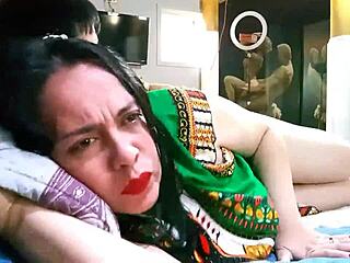 Taboo Indian Stepmom Begs Stepson for Rough Pussy Pounding