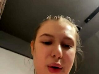 A young woman enjoys intense creampie action right in the public gym