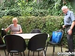 Petite teen, wanna get fucked hard by grandpa in the forest?