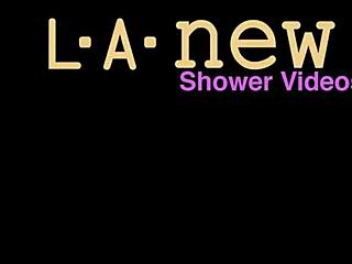 shy elegant blonde's shower hides naughty secrets