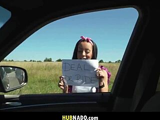 petite german teen trades pov ride for car deal with monster cock outdoor facial cumshot