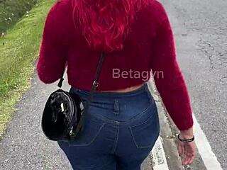 cute natural tits babe milks me dry at the shop