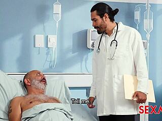 Doctor fucks hot latina wife Sharon Piel big ass tits quickie hospital patient blowjob