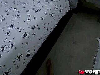 Jade Nile Blindfolded Sucks Stepbro's Monster Cock Deep