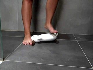 Carla's femdom POV humiliates with ass worship boots